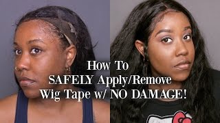 VERY DETAILED How to SAFELY RemoveApply Lace Tape W NO DAMAGE To Edges  Bold Hold Tape [upl. by Ottavia]