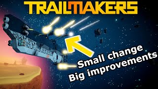 Trailmakers  Gun Turrets Optimizations  Spacebound update [upl. by Sherye]