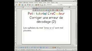 LireCouleur  corriger le décodage de syllabes [upl. by Natan]