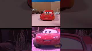 Cars 1 Lightning McQueen Impound Scene Side by side comparison shorts cars [upl. by Newton594]