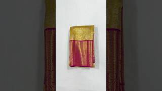 Bridal golden Kanchipuram handloom silk saree₹21000shorts [upl. by Hooke529]