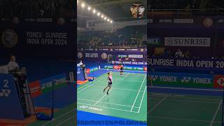 Lakshya Sens Dives and that Rally🤯🤯🔥🔥badminton lakshyasenindianopen2024shorts [upl. by Ennovyahs]