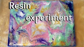 3 Fluid painting Resin pour using Pebeo paints mica and acrylic paint [upl. by Rann533]