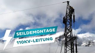 Seildemontage der 110kVLeitung🔌 [upl. by Adnarb584]