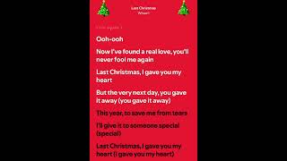 Last Christmas Lyrics [upl. by Ollopa481]