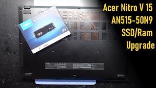 Acer Nitro V 15 AN51550N9 SSD and Ram Upgrade [upl. by Jarl]