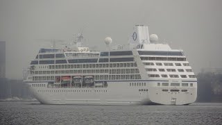 Cruise ship quotSirenaquot 1999 Oceania Cruises 18100m IMO 9187899 Riga Latvia 13092024 [upl. by Evangelin642]