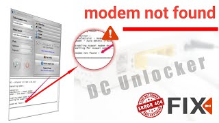 Dc Unlocker Modem Not Found Problem Solved  All Error Fix With Free [upl. by Behnken]