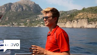 Below Deck Mediterranean Captain Sandy Comes Down On Conrad Again Season 3 Episode 10  Bravo [upl. by Airotciv508]