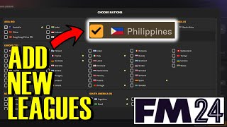 How To Load New Leagues Into Football Manager [upl. by Atinuahs]