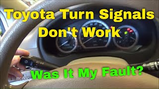 Toyota Turn Signals Not Working  Diagnosis and Repair [upl. by Matthei]