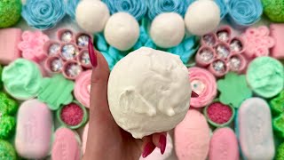 ASMR Video Crushing soap boxes with glitters and foam  Peeling off the film  Clay cracking [upl. by Kamaria65]