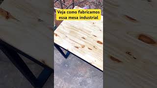 Como fabricar mesa industrial moveis memes moveisdemadeira diywoodworking humor [upl. by Tjon]