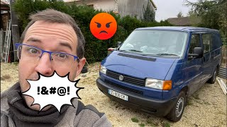 Quick van tour after total disaster Budget build vw t4 campervan not off to a good start [upl. by Urita540]