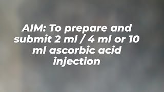 to prepare ascorbic acid 2 ml 4 ml or 10 ml injection and sealing of ampule at lab 5th sem b pharm [upl. by Anec777]