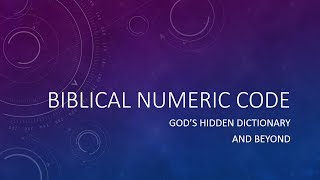 Bible Number Code [upl. by Parhe243]