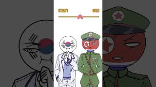 SOUTH KOREA AND NORTH KOREA HOLD THEIR BREATH 🇰🇷 🇰🇵 countryhumans [upl. by Eehc]