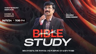 BIBLE STUDY  20th Nov 2024  Hermon Prayer House [upl. by Ennazor]