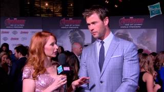 Chris Hemsworth Discusses Thors Relationship with The Team [upl. by Gnirol581]