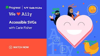 Accessibility SVGs with Carie Fisher  We ❤️ A11y [upl. by Screens]