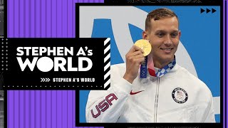 Caeleb Dressel on his experience at the Tokyo Olympics  Stephen A’s World [upl. by Jameson]