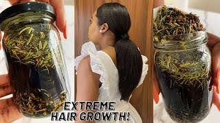 The Most Potent Hair Growth Oil😱 Do Not Wash It Out for Extreme Hair Growth [upl. by Joline702]