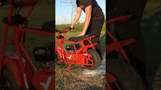 Can my mini bike do a burnout frpofficials frp GMB100 minibike 99cc4stroke dirtbike [upl. by Howlan]