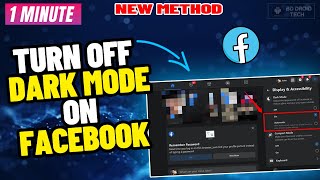 How to Turn off Dark Mode on Facebook laptoppc 2024 [upl. by Ritz]