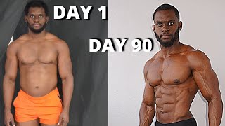 3 Months Body Transformation  Before and After  Insane 90 Day [upl. by Domineca]