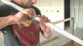 How To Drywall  Cutting Beads For A 3 Way Cap [upl. by Lib]