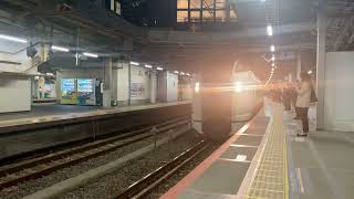 NEX Narita Express trains passing through Shinagawa station [upl. by Mairym57]