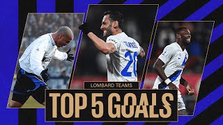 RONALDO BONINSEGNA E ⭐🖤💙  INTER HISTORY  TOP 5 GOALS vs SQUADRE LOMBARDE ⚽ [upl. by Atirihs]