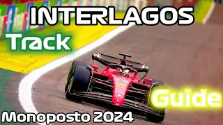 interlagos F1 track Guide brazilgp By jarnoopmeer in monoposto  f124 [upl. by Annert]