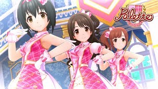 「デレステ」Palette Game ver 小日向美穂、島村卯月、五十嵐響子 SSR [upl. by Ailuig148]