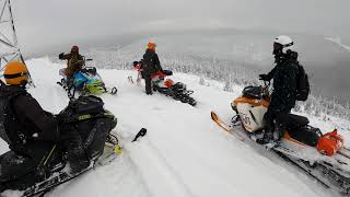 Powerline madness Snowmobiling  SkiDoo Hors Piste 2021 Québec [upl. by Bonucci674]