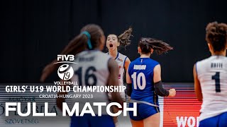 ITA🇮🇹 vs CAN🇨🇦  Full Match  Girls U19 World Championship  Pool C [upl. by Idolem]