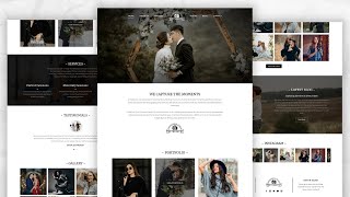 How To Build Photography Portfolio Website Using HTML CSS and JavaScript [upl. by Lehacim]