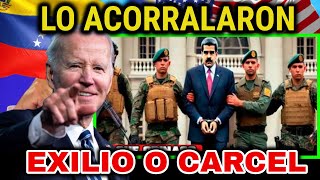 NOTICIA BOMBA 👉 POR FIN ACORRALAN A NICOLAS MADURO EXILIO O CARCEL 👉 VENEZUELA SE ESTREMECE [upl. by Neitsabes515]