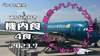 【きままな一人旅】ベトナム航空機内の様子と「機内食」♪ [upl. by Emmalee468]