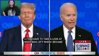 2024 Presidential Debate Donald Trump vs Joe Biden Part 1  Hispanic Patriot Reacts [upl. by Darnall]