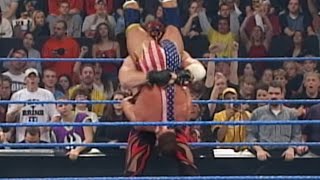 Kurt Angle vs Kane — WCW United States Championship Match SmackDown Oct 1 2001 [upl. by Rosalind]