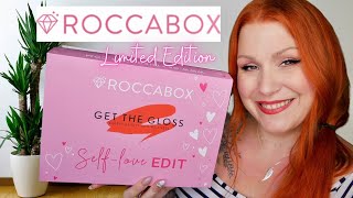 UNBOXING ROCCABOX X GET THE GLOSS SELFLOVE LIMITED EDITION BOX [upl. by Bunni]