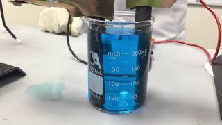 Ch5  Electrolysis of aq copper sulfate using carbon electrode inert electrode [upl. by Rafaela]