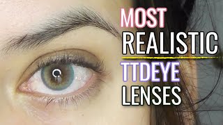 BEST Natural Looking Contacts For Dark Eyes From TTDEYE NO BUG EYE EFFECT [upl. by Frolick238]