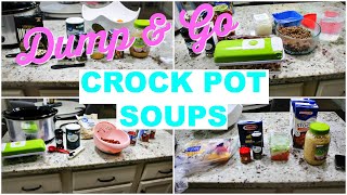 6 DUMP amp GO CROCK POT MEALS  QUICK amp EASY CROCK POT SOUP RECIPES [upl. by Frodeen]