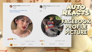 how to auto react on facebook profile picture• pure pinoyfilipino  RPW tutorials [upl. by Raybin]