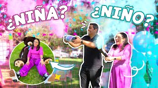 ¿Es NIÑA O NIÑO REVELACIÓN DE GÉNERO DE NUESTRO BEBÉ 💗💙Craftingeek [upl. by Aicirtal]