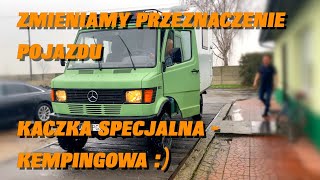 Mercedes kaczka 4x4  zmiana przeznaczenia pojazdu  specjalny kempingowy  montaż zbiorników [upl. by Eleph867]