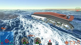 Carpathia Capsized and Sinking  Ship Handling Simulator  Ship Mooring 3D [upl. by Assennev]