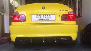 BMW E46 330d Exhaust Sound Bypass Vale OFFON [upl. by Yennaiv]